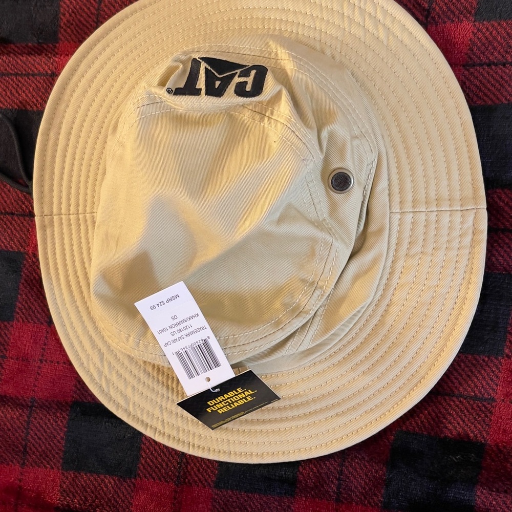 CAT khaki Bucket Hat Unisex - Picture 5 of 11